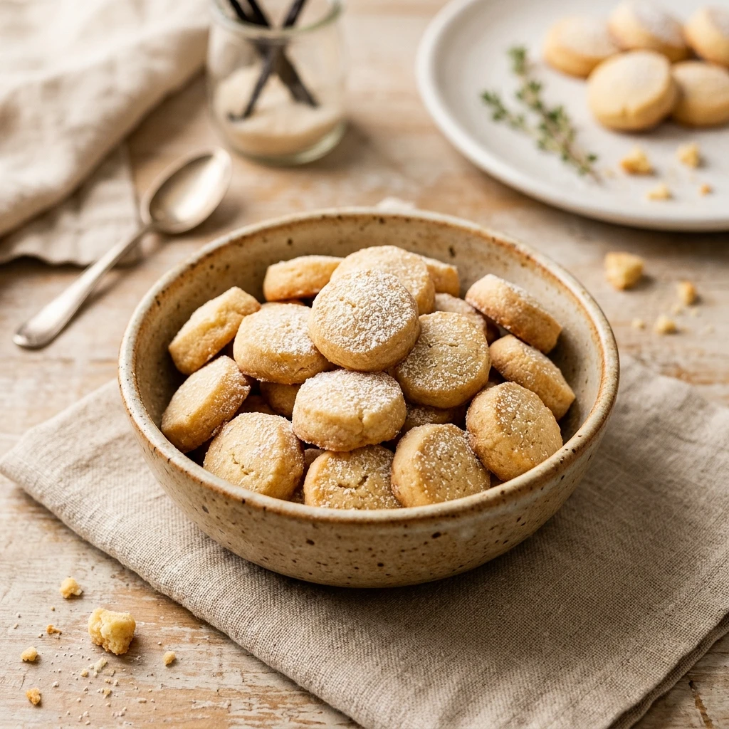 3-Ingredient Mini Butter Cookies