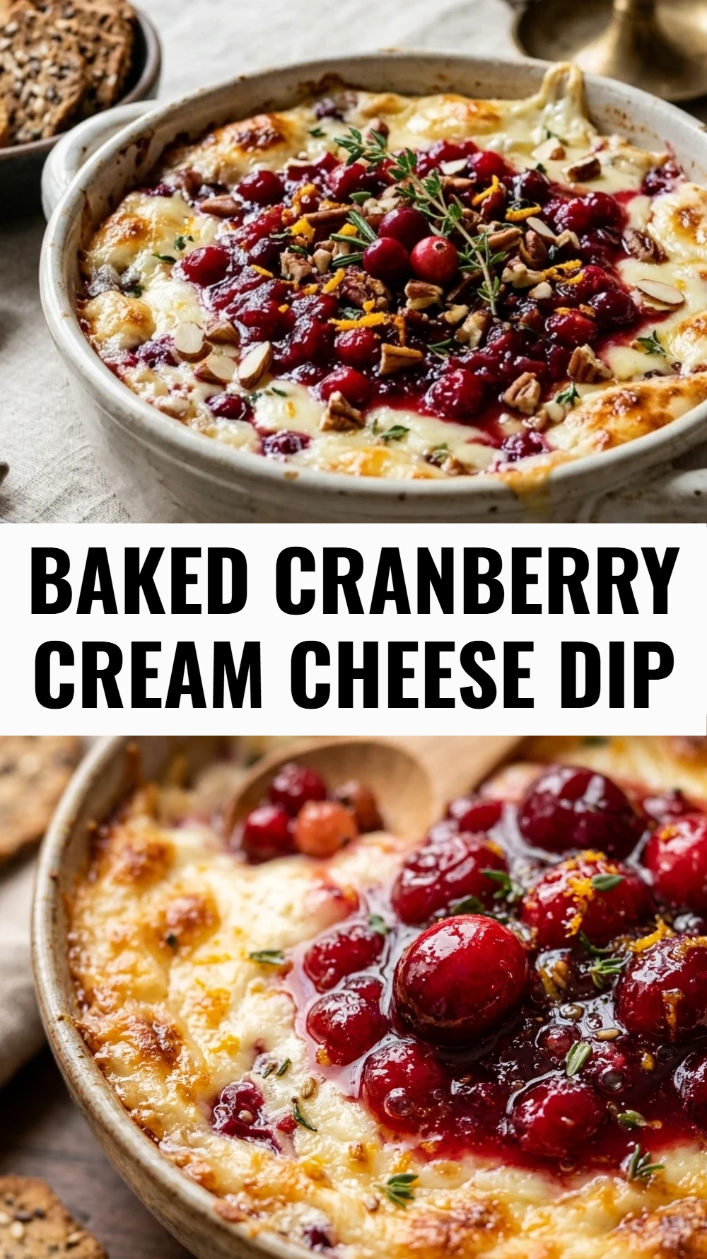 Baked Cranberry Cream Cheese Dip