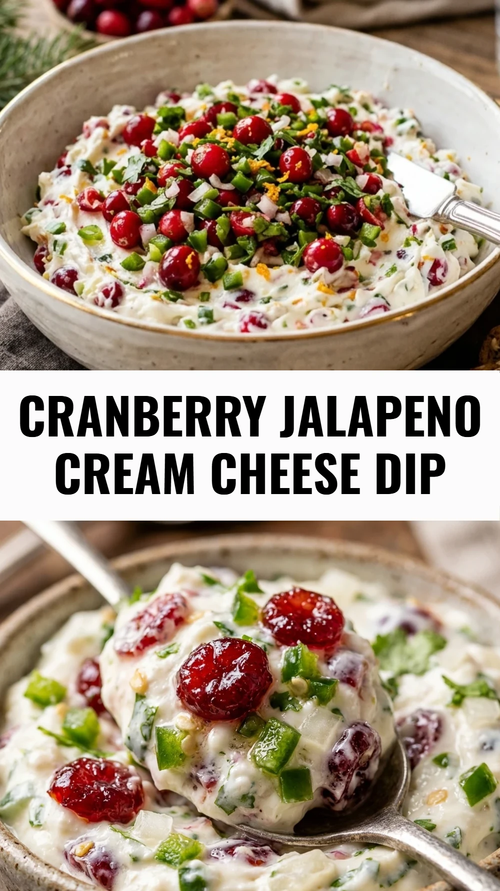 Cranberry Jalapeno Cream Cheese Dip