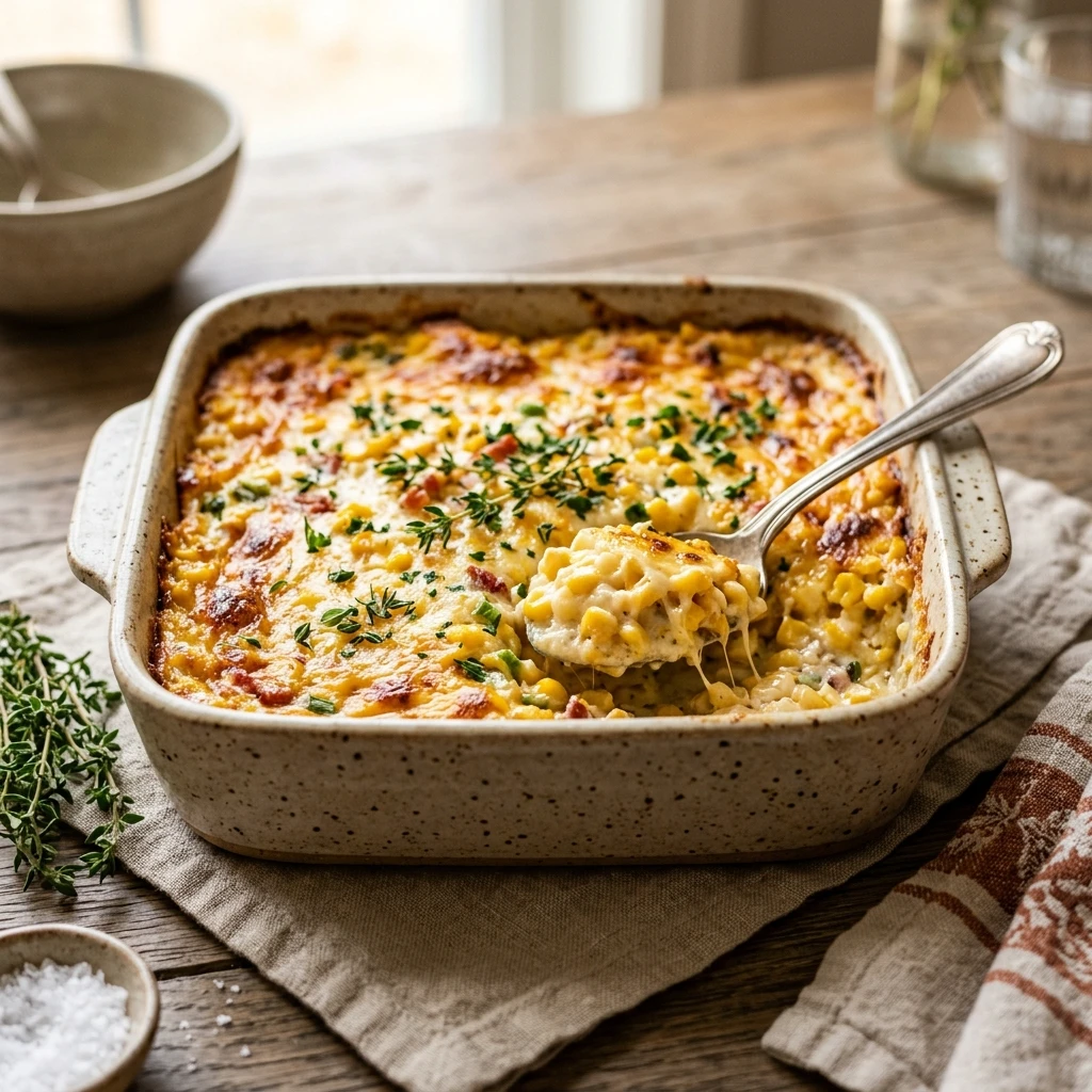 Cream Cheese Corn Casserole
