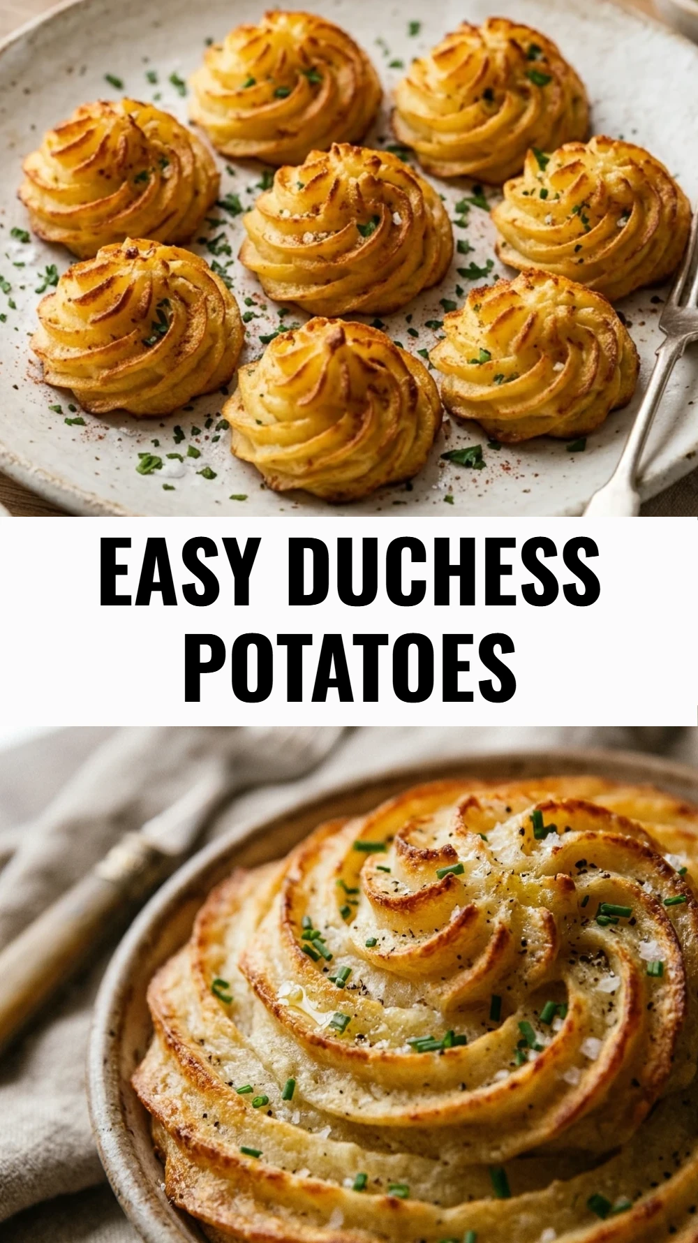 Easy Duchess Potatoes