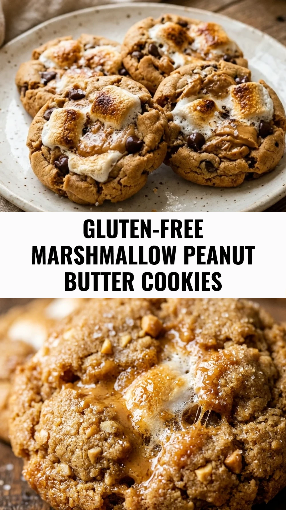 Gluten-Free Marshmallow Peanut Butter Cookies