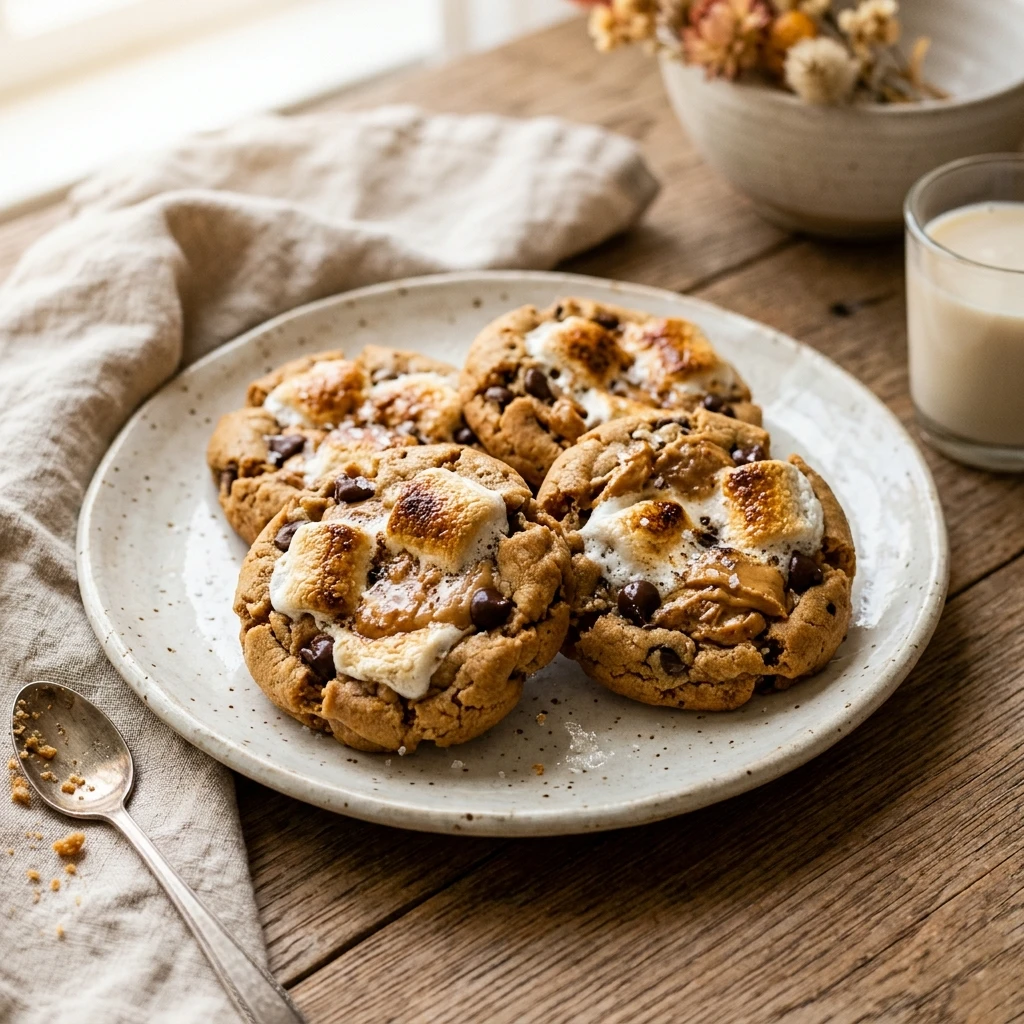 Gluten-Free Marshmallow Peanut Butter Cookies