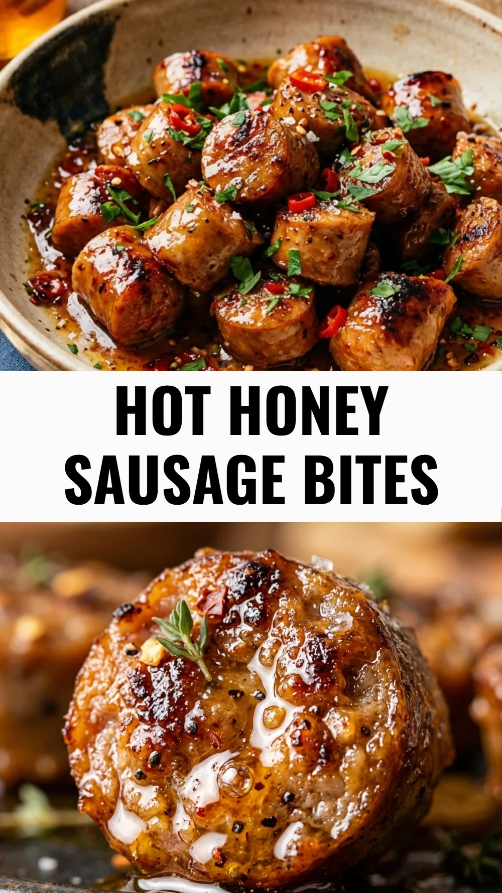 Hot Honey Sausage Bites