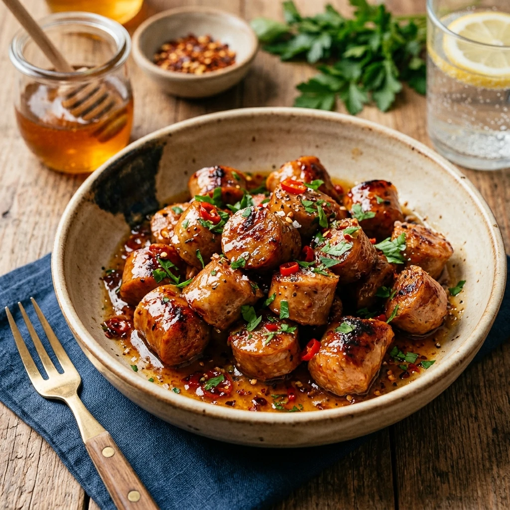 Hot Honey Sausage Bites