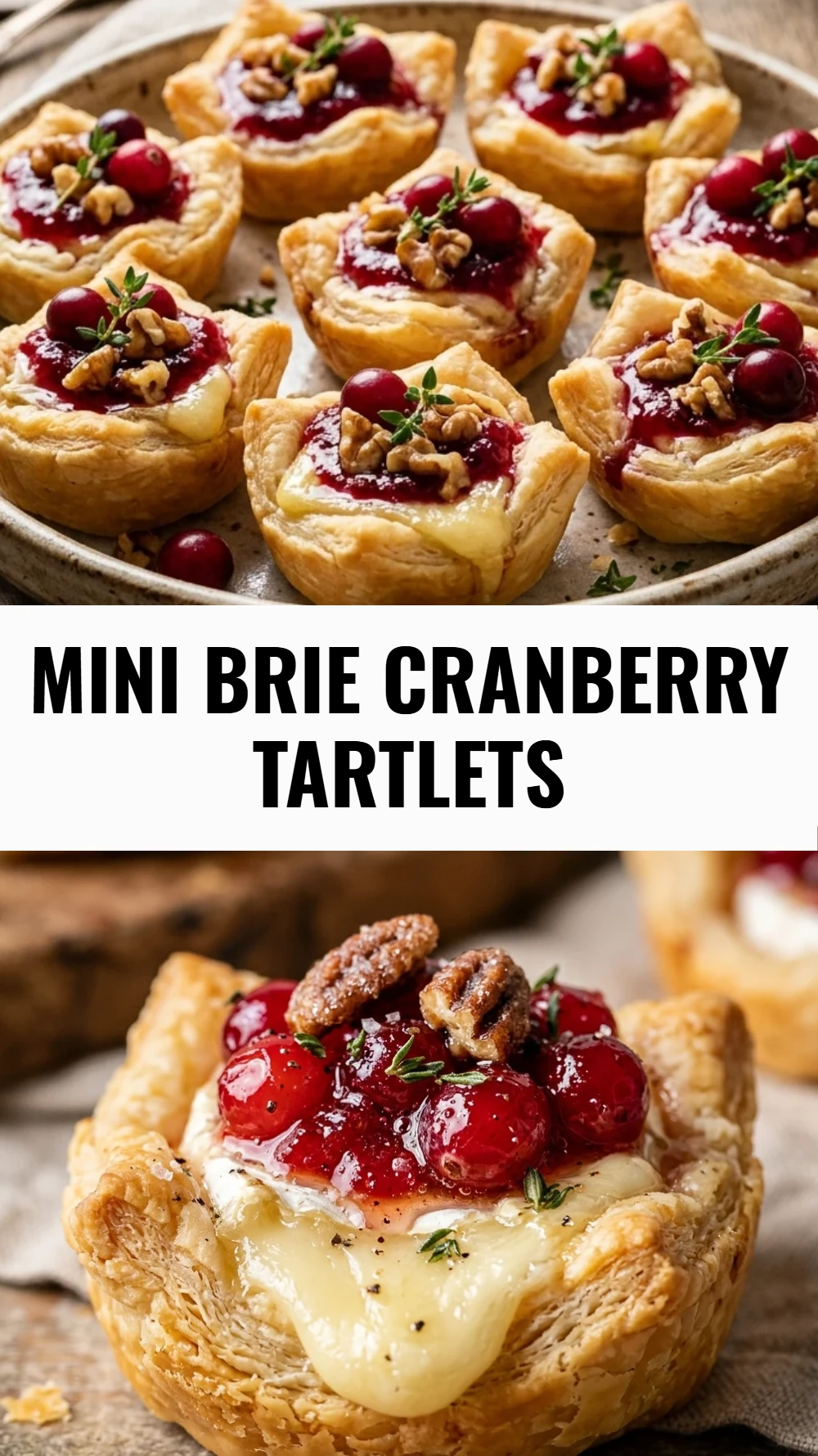 Mini Brie Cranberry Tartlets