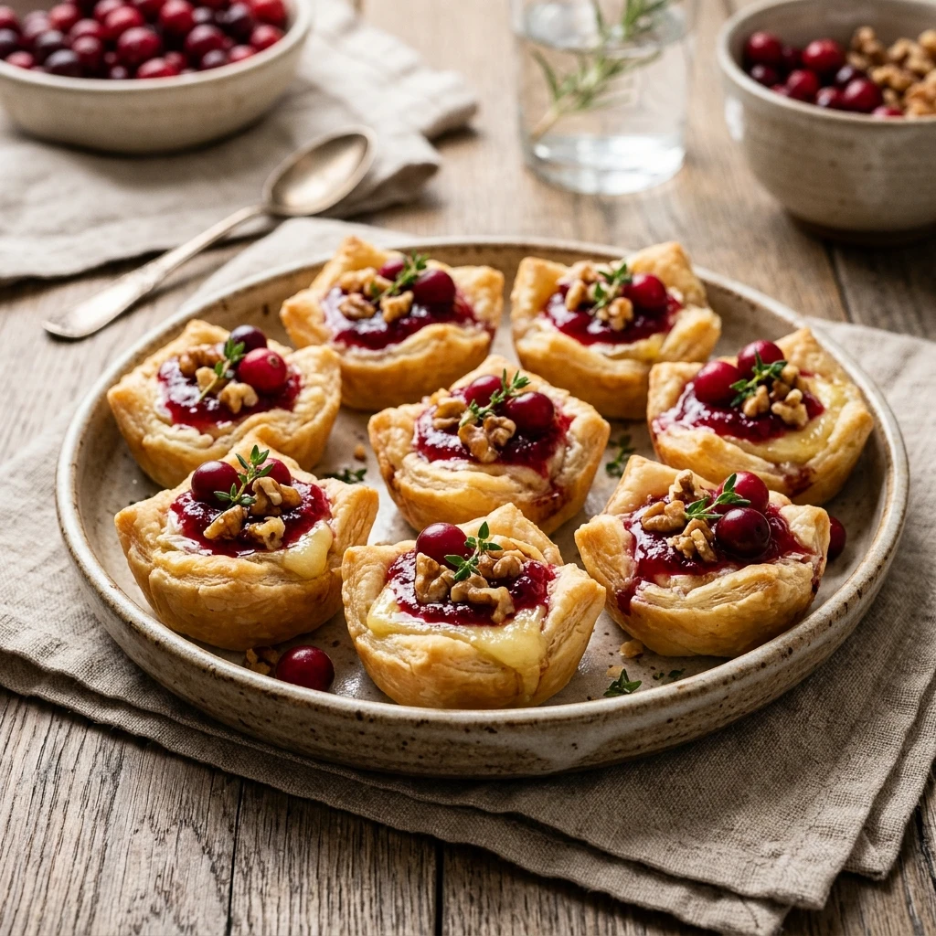 Mini Brie Cranberry Tartlets