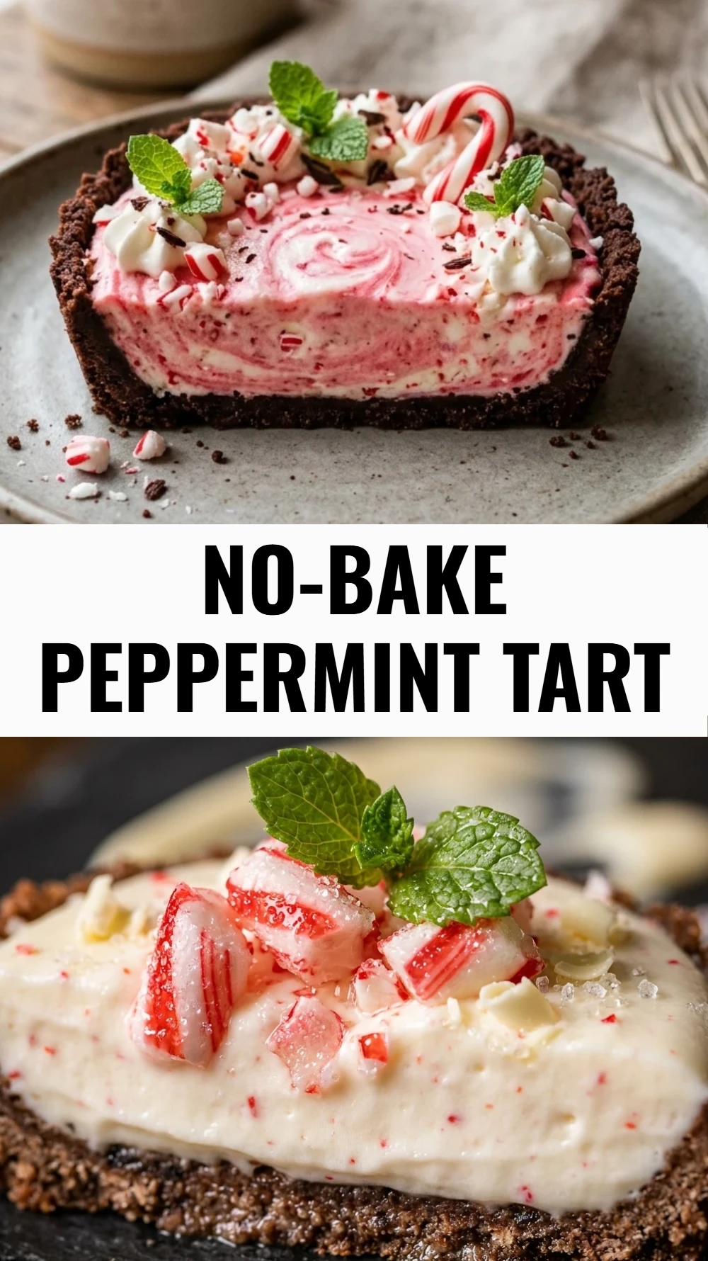 No-Bake Peppermint Tart