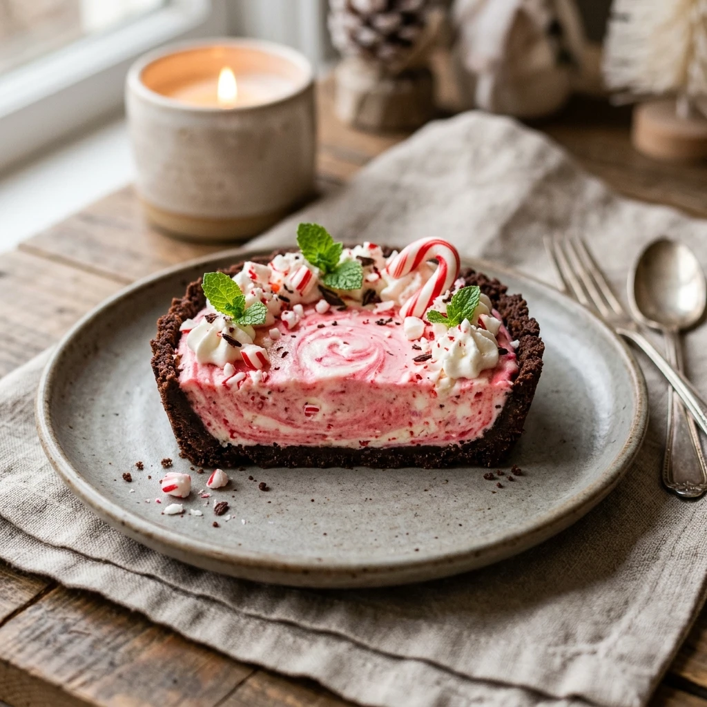 No-Bake Peppermint Tart