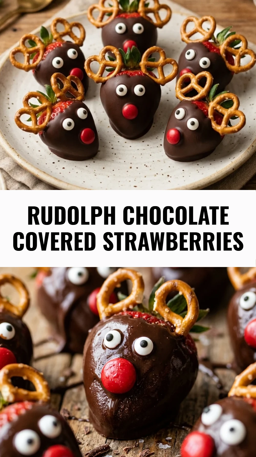 Rudolph Chocolate Covered Strawberries