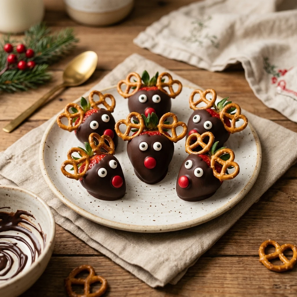 Rudolph Chocolate Covered Strawberries