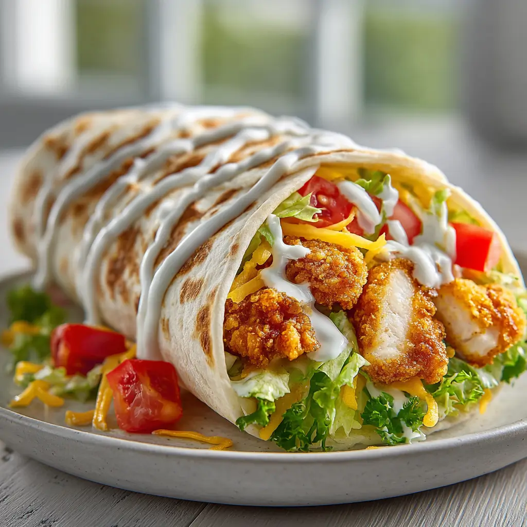 Crispy Chicken Ranch Wrap