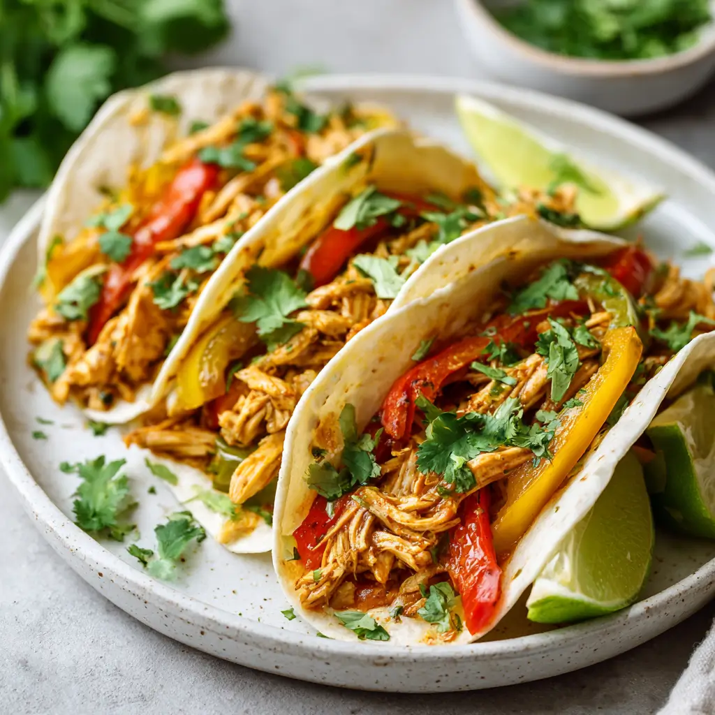 Easy Crockpot Chicken Fajitas