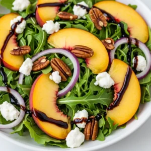 Peach Arugula Salad