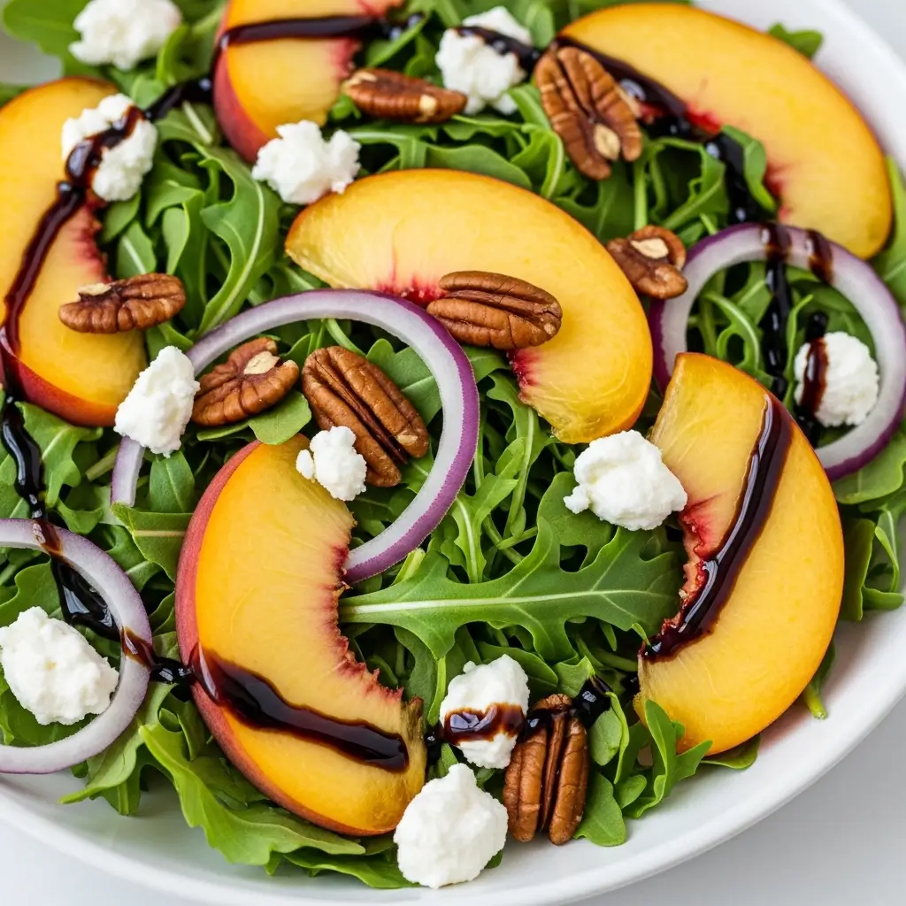 Peach Arugula Salad