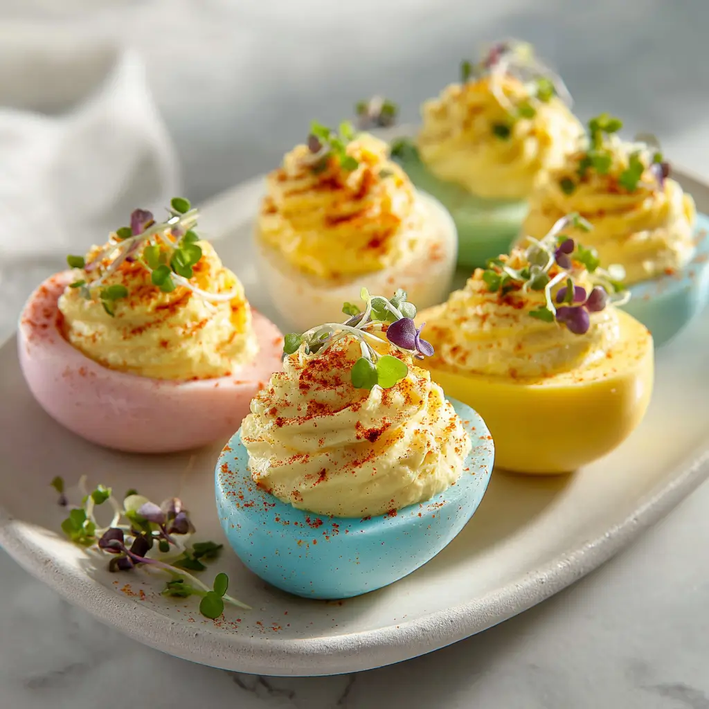 Colored Deviled Eggs