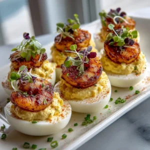 Cajun Shrimp Deviled Eggs