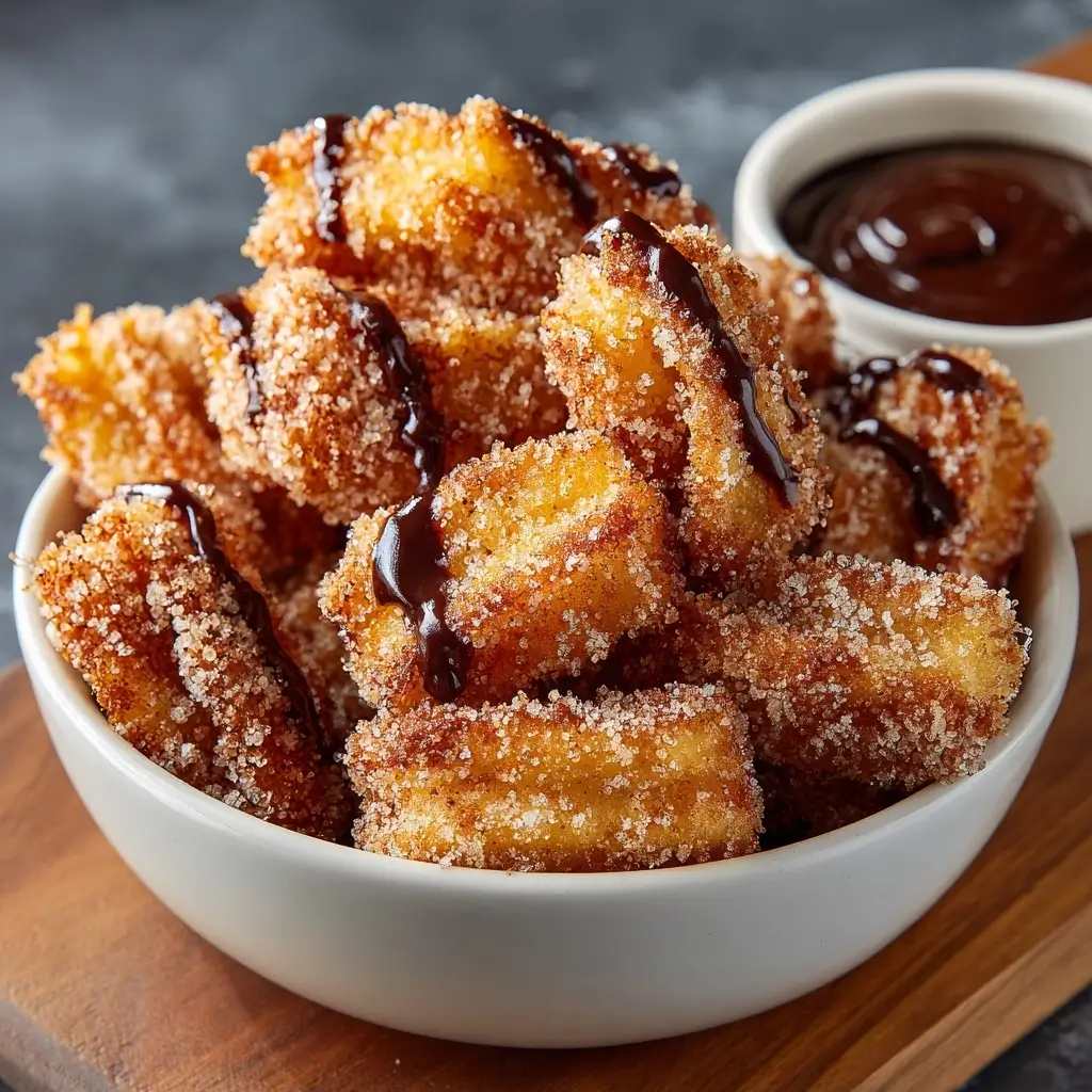 Crispy Air Fryer Churro Bites