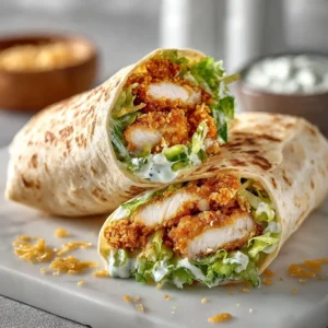 Crispy Chicken Caesar Wrap