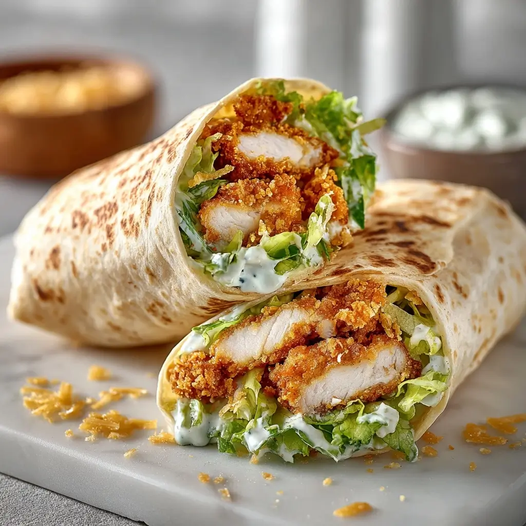 Crispy Chicken Caesar Wrap