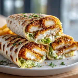 Crispy Chicken Caesar Wrap