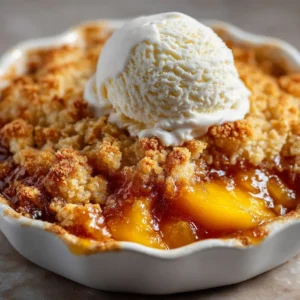 Easy Peach Cobbler With Canned Peaches