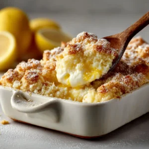 Lemon Cream Cheese Dump Cake