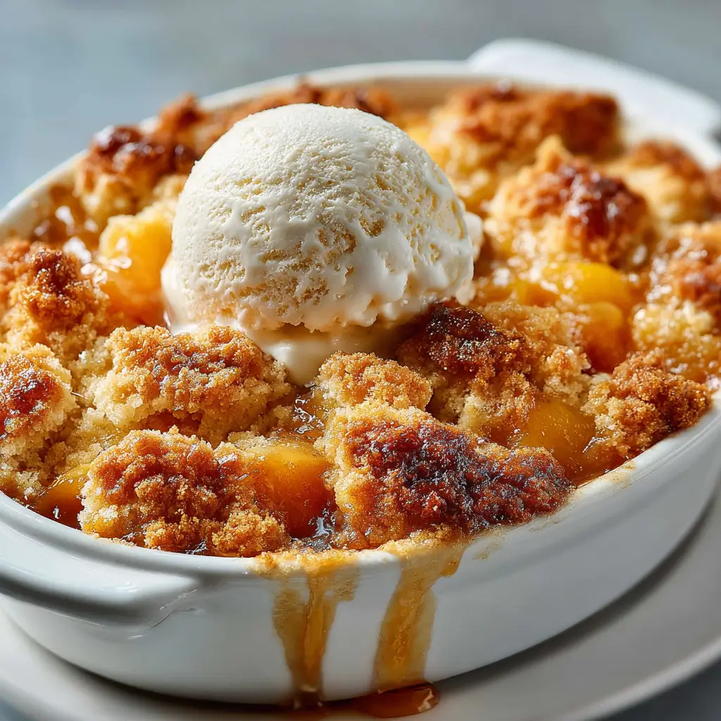 Peach Cobbler Dump Cake