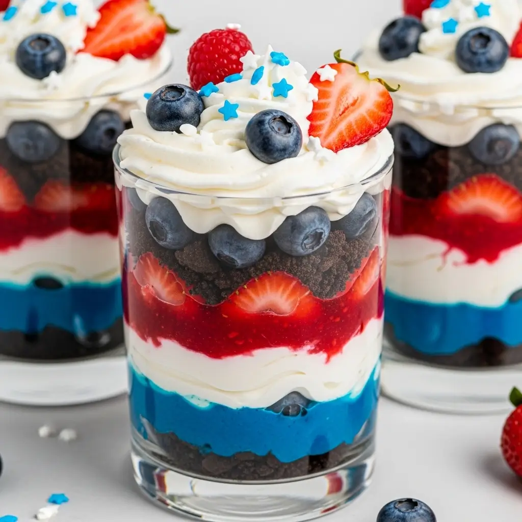 Red, White And Blue Dirt Cups