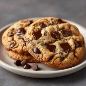 Thick And Gooey Two Chip Chocolate Chip Cookies