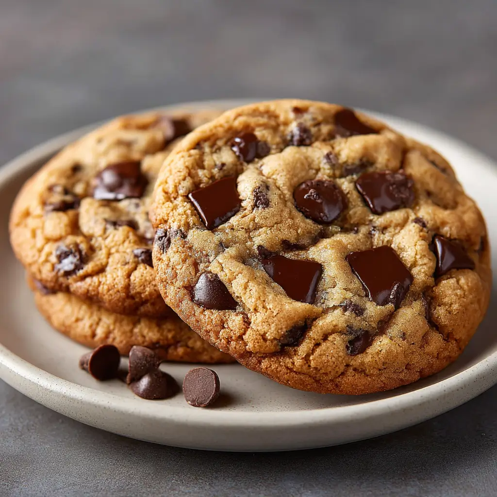 Thick And Gooey Two Chip Chocolate Chip Cookies