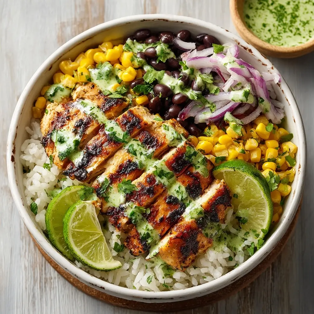 Zesty Cilantro Lime Chicken Bowls