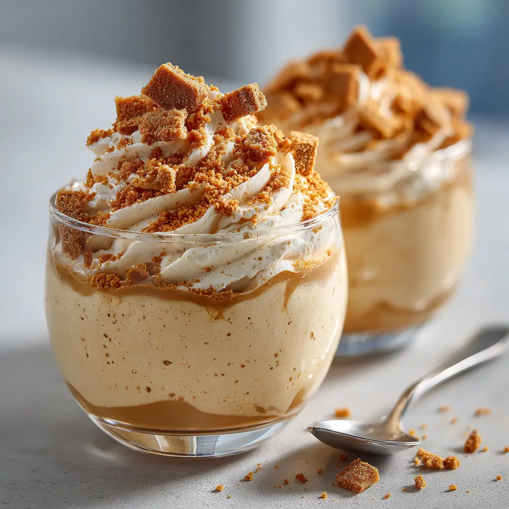 2 Ingredient Biscoff Mousse Recipe