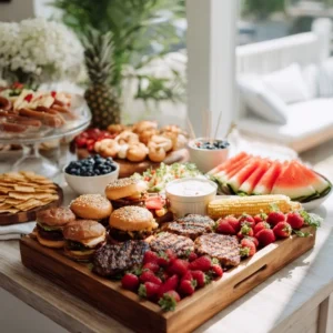 4th Of July Grazing Table: Easy Backyard Bbq Party Spread