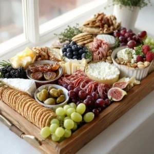 Bridal Shower Grazing Table: Elegant Charcuterie Platter Ideas