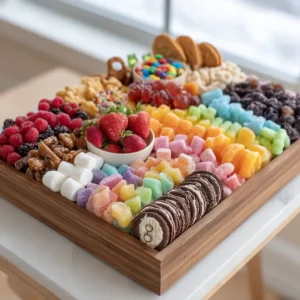 Candy Charcuterie Dessert Board: Sweet Grazing Platter For Parties