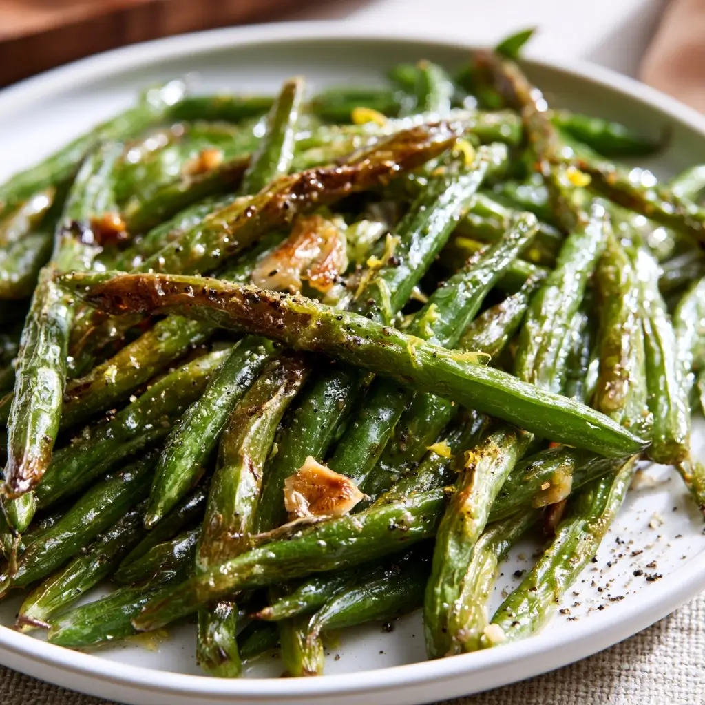 Crispy Oven Roasted Green Beans Recipe