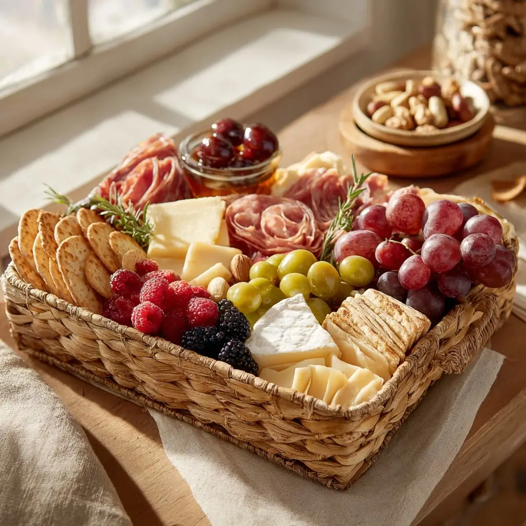 Edible Gift Board Ideas: Diy Charcuterie Basket For Any Occasion