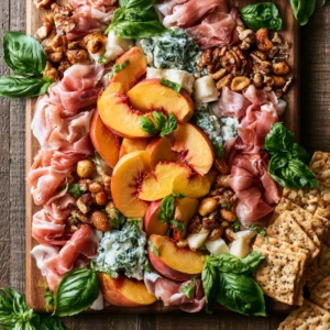 Peach & Prosciutto Summer Board: Easy Elegant Charcuterie For Warm Days