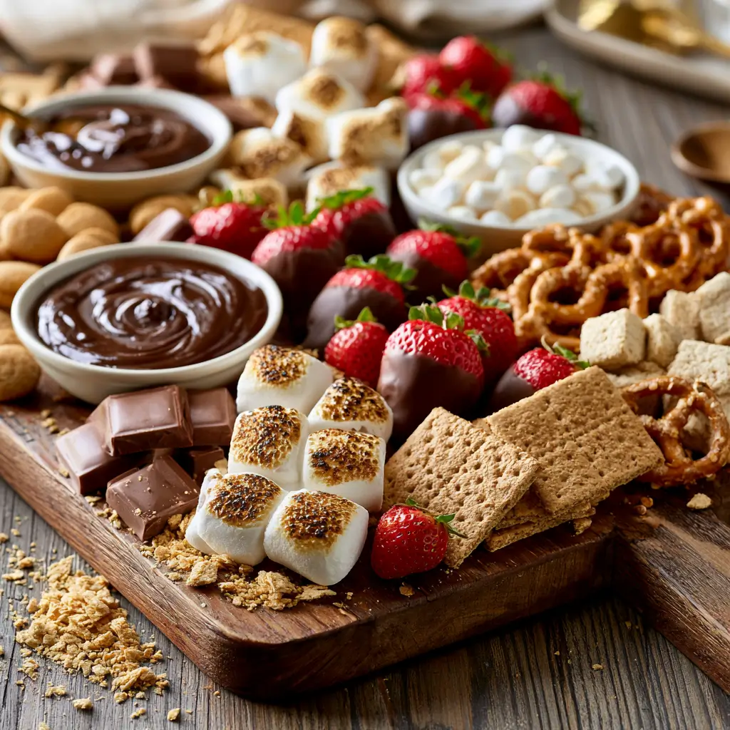 S'mores Dessert Board: Campfire Sweet Charcuterie Party Ideas
