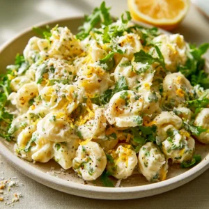 Creamy Lemon Ricotta Pasta With Arugula
