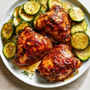 Easy Asado Chicken With Lemon Zucchini Sauté