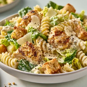 Easy Chicken Caesar Pasta Salad Recipe