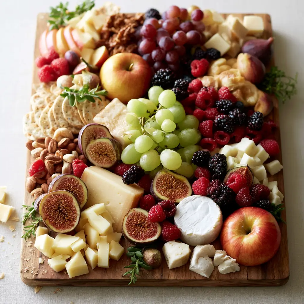 Grazing Table Ideas With Fresh Seasonal Fruit And Cheese