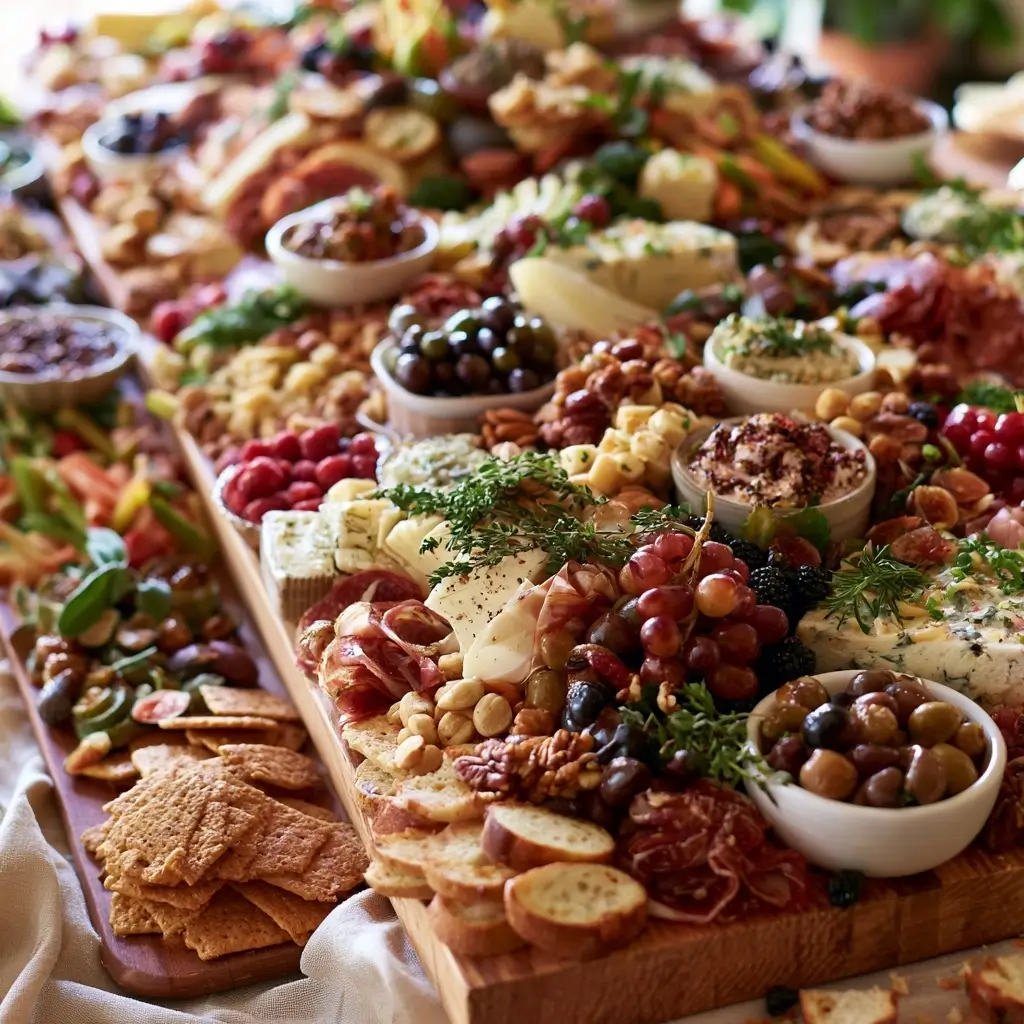 Grazing Table For A Large Outdoor Party