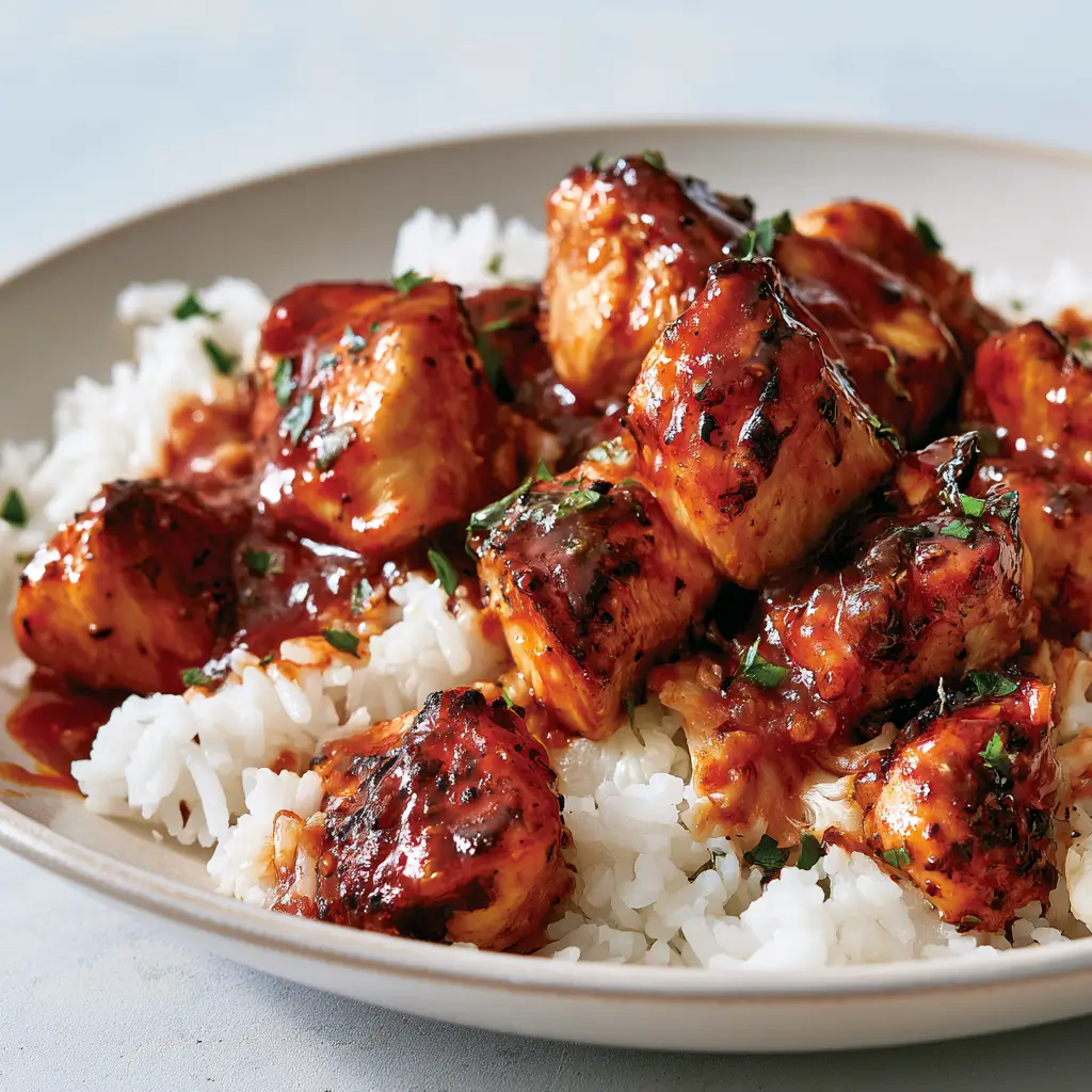 Honey Bbq Chicken Rice