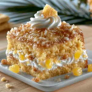Juicy Pineapple Heaven Cake (5 Ingredients)