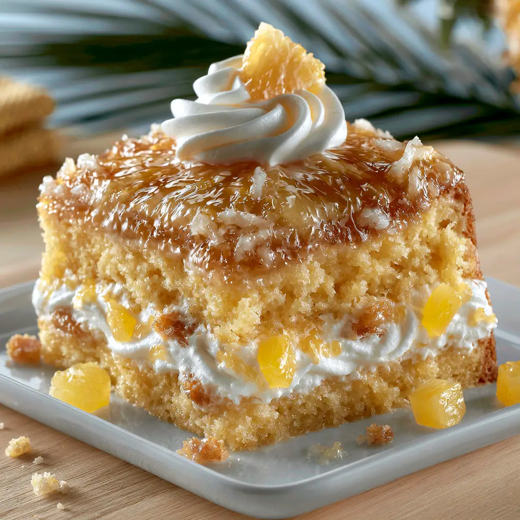 Juicy Pineapple Heaven Cake (5 Ingredients)