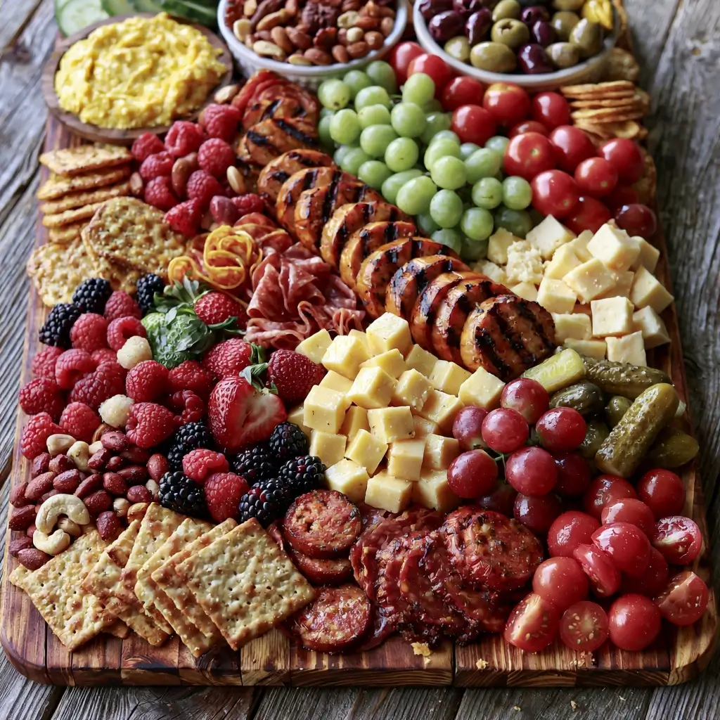 Labor Day Charcuterie Board For A Backyard Bbq Party