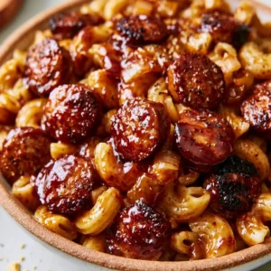 One Pot Honey Bbq Sausage Pasta Recipe